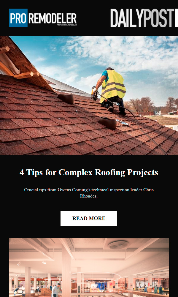 ProRemodeler Daily Post Email Newsletter