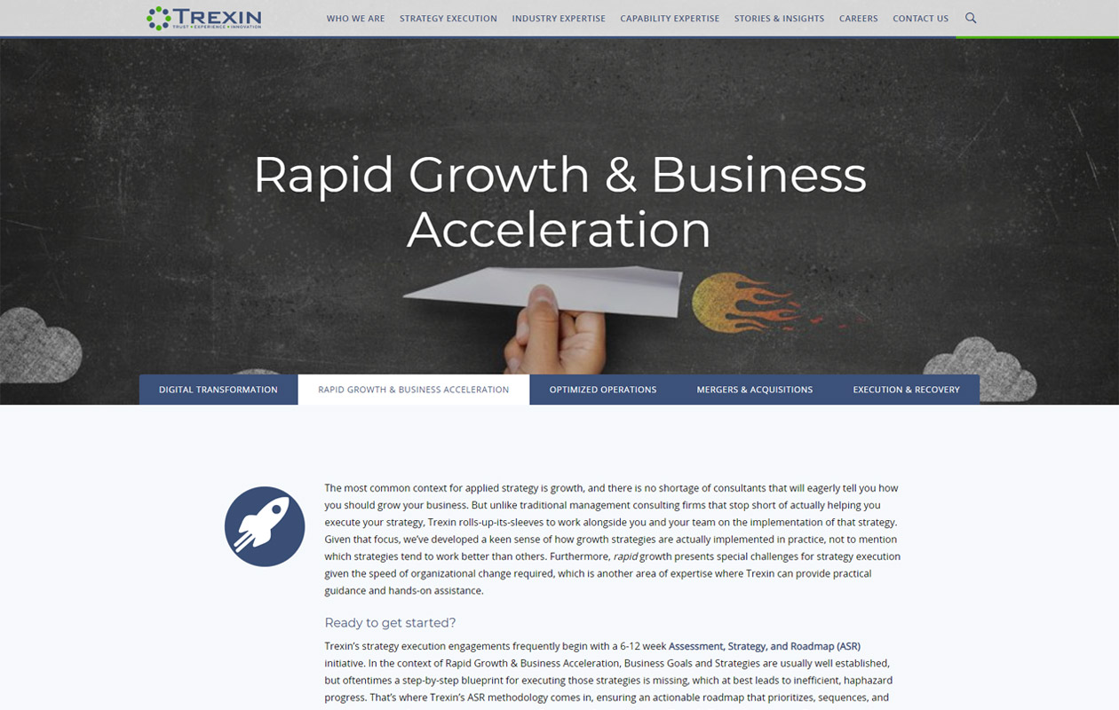 Trexin Consulting Website Development