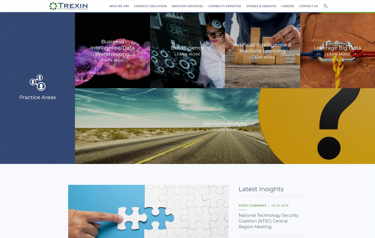 Trexin Consulting Website Development