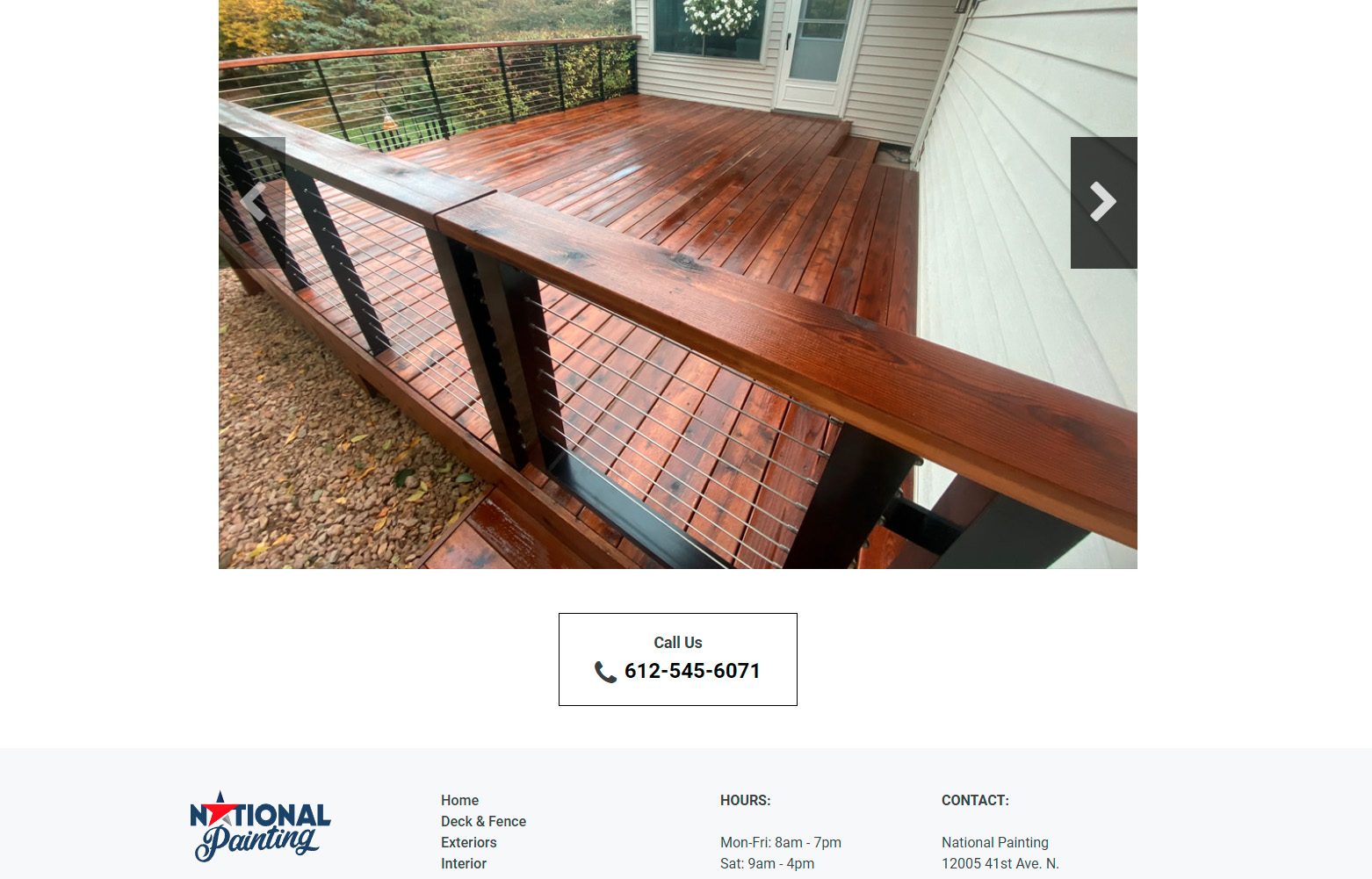 National Painting WordPress Website