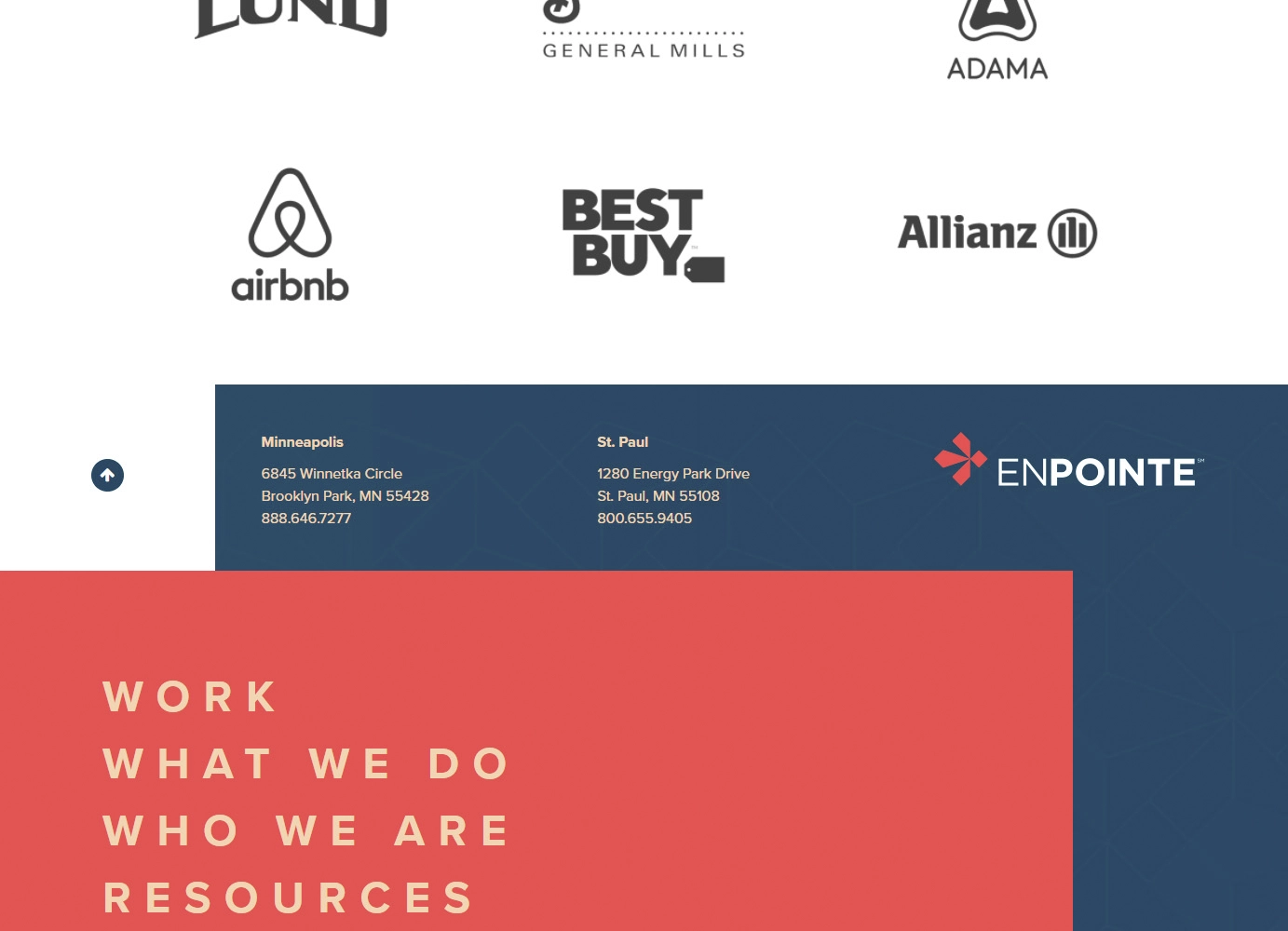 EnPointe Website Development Screenshot