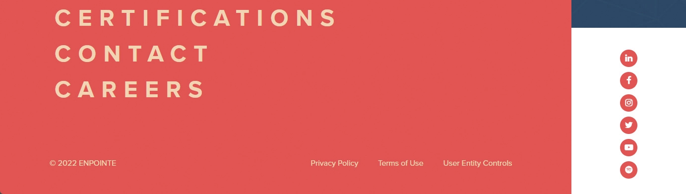EnPointe Website Development Screenshot