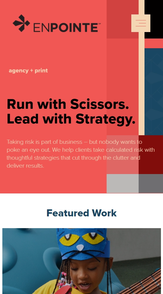 EnPointe Website Development Mobile Screenshot