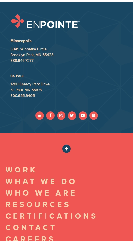 EnPointe Website Development Mobile Screenshot