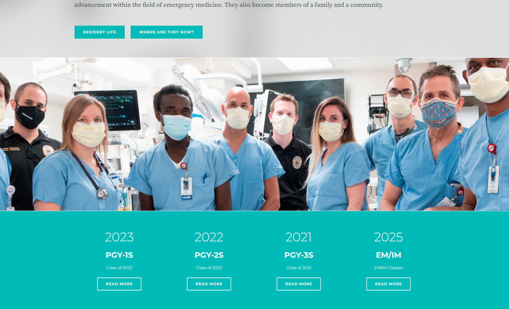 Hennepin County Emergency Medicine Residence Program WordPress Website