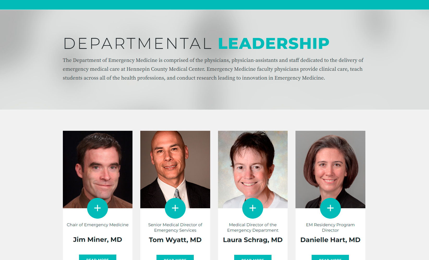 Hennepin County Emergency Medicine Residence Program WordPress Website
