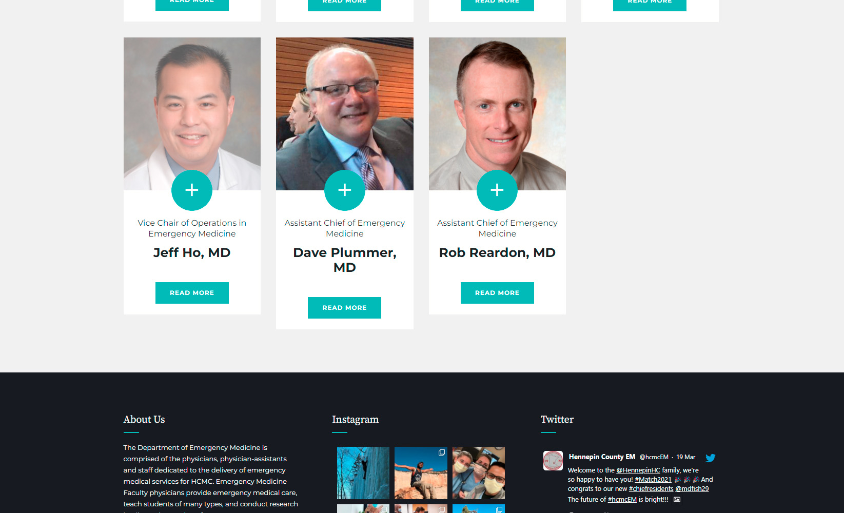 Hennepin County Emergency Medicine Residence Program WordPress Website