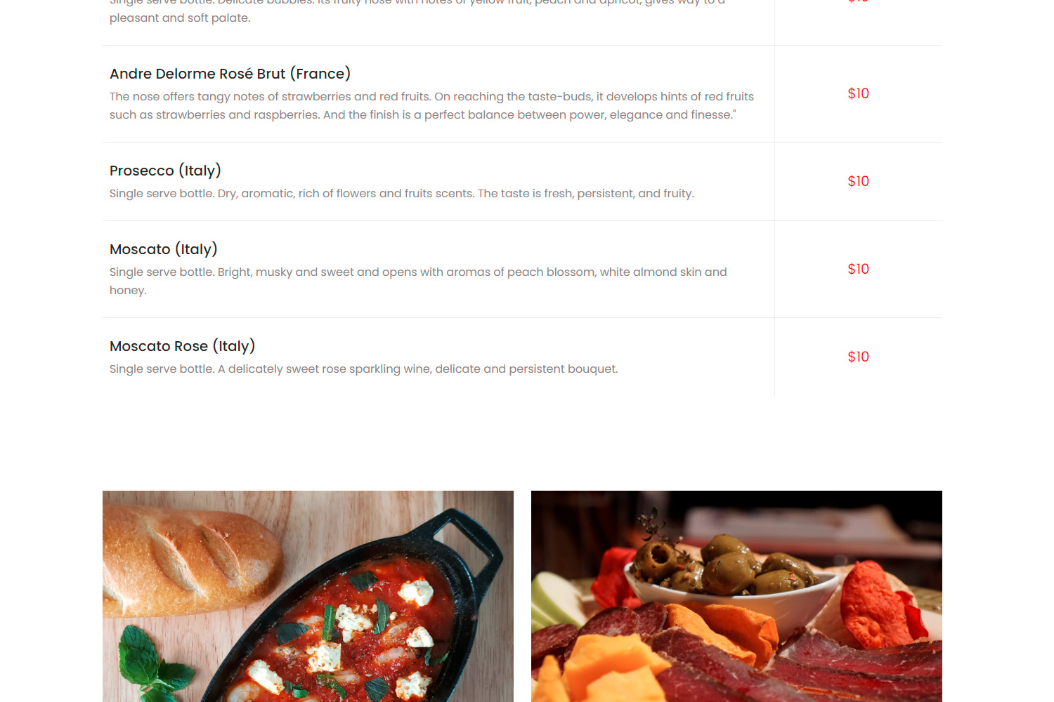 Novella Wine Bar WordPress Website