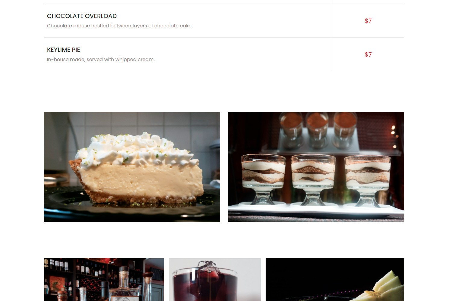 Novella Wine Bar WordPress Website