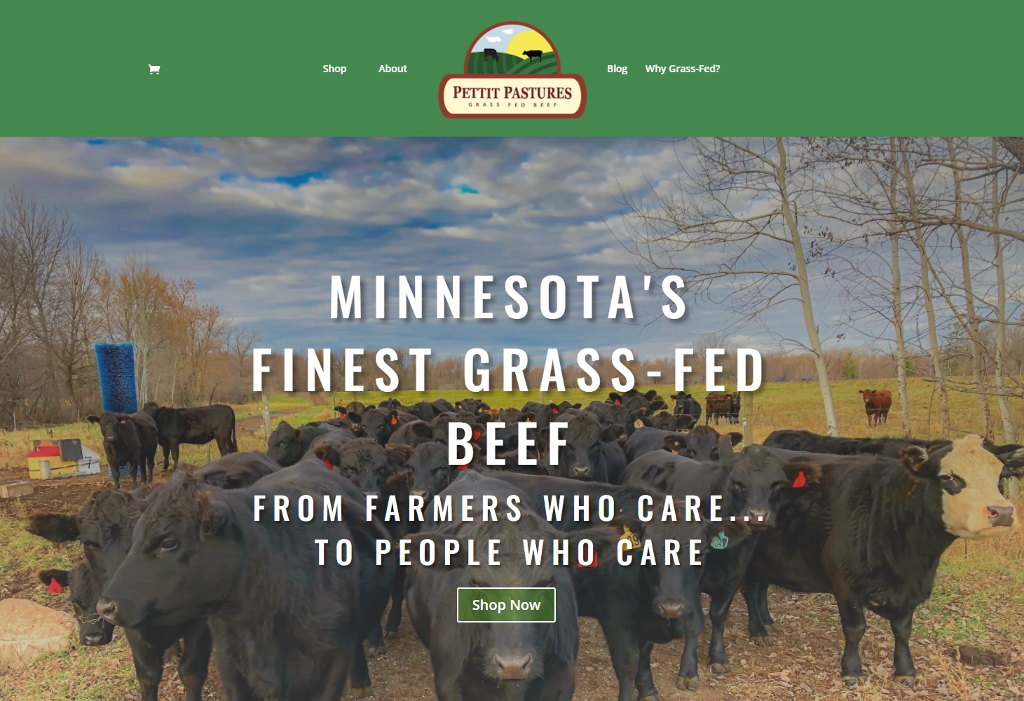 Petit Pastures WordPress Website Development