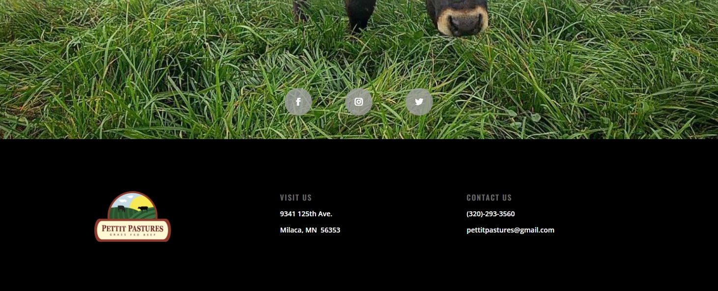 Petit Pastures WordPress Website Development