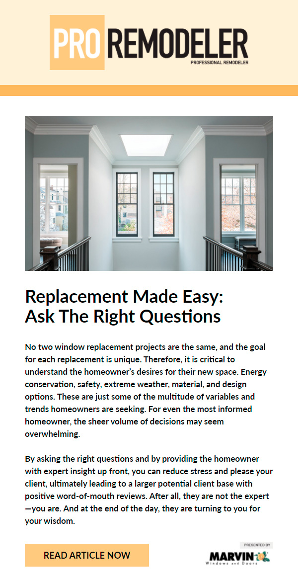 ProRemodeler Email Development Projects