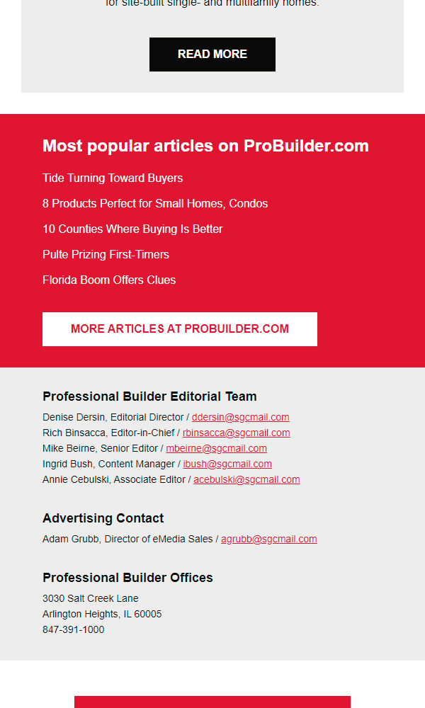 Professional Builder Daily Feed Newsletter