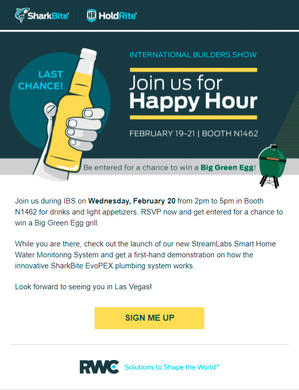 International Builders Show Email Blast
