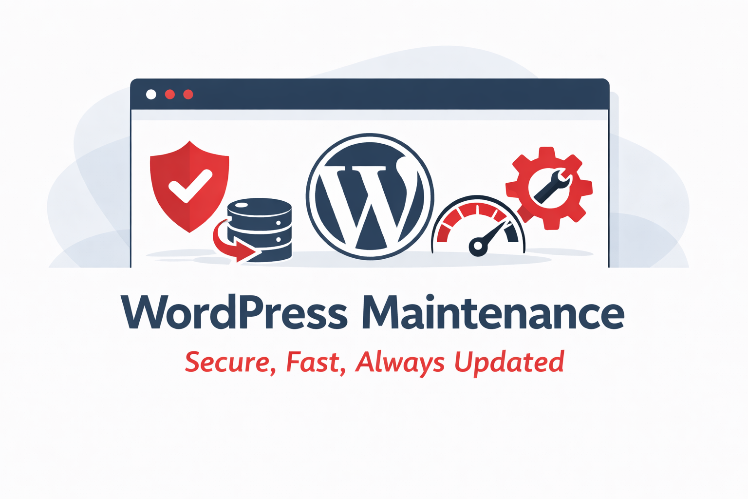 WordPress maintenance secure fast always updated